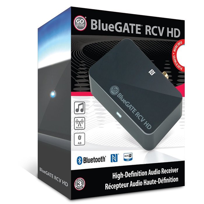 BlueGATE RCV HD Bluetooth Music Receiver/Adapter with aptX support , NFC Compatibility and Digital & Analog Audio... N6