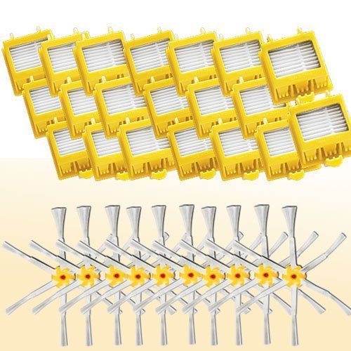Roomba 760, 770, 780 Accessory Kit - Includes A Set Of 10 Side Brushes & 20 Filters - iRobot Replacement Brush...