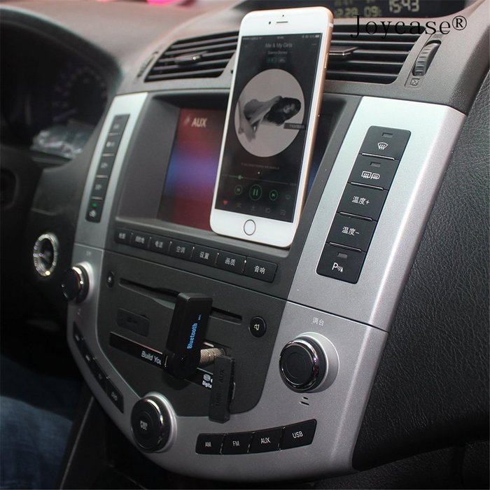 Mini Bluetooth Receiver Speaker / Car Kit, Portable Wireless Audio Adapter 3.5 mm AUX Cord Stereo Output Microphone... N4