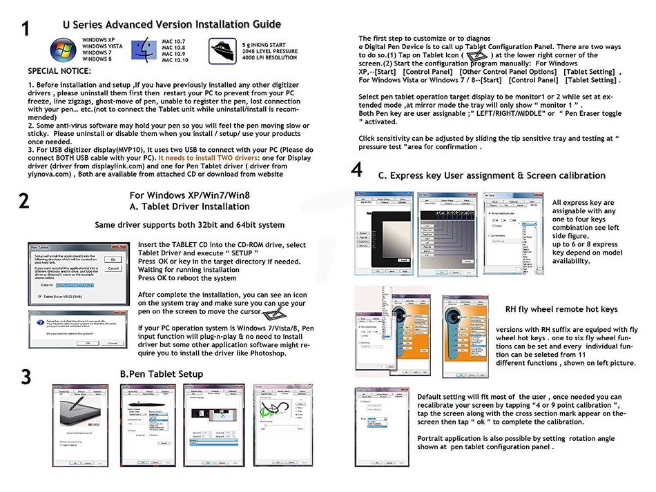 Yiynova MVP20U+RH Full HD Tablet Monitor, DVII Digital Input, SMVA Panel (Mac & Windows &... N3