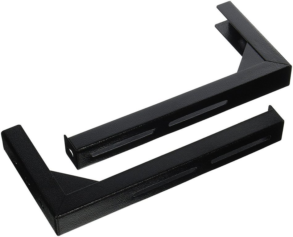 Elite Screens 12" Wall and Ceiling Hanging L-Brackets for Manual/Spectrum/VMAX2 series, Black... N4