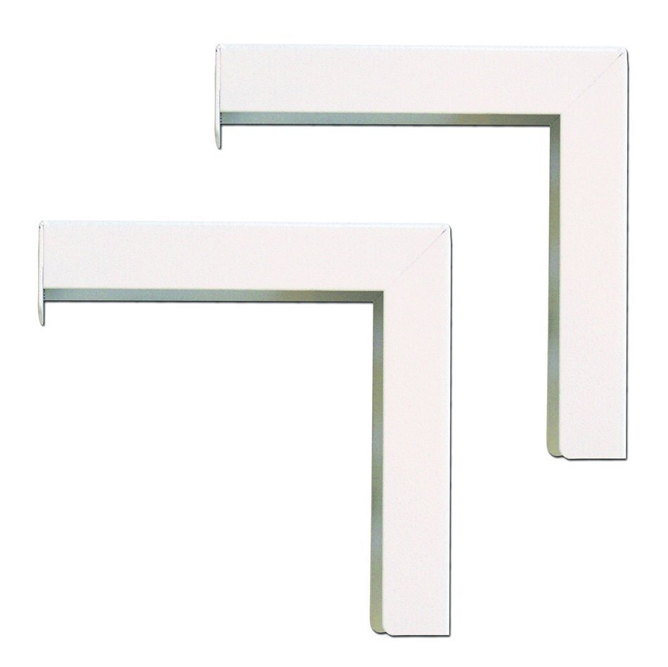 Elite Screens 12" Wall and Ceiling Hanging L-Brackets for Manual/Spectrum/VMAX2 series, Black... N6