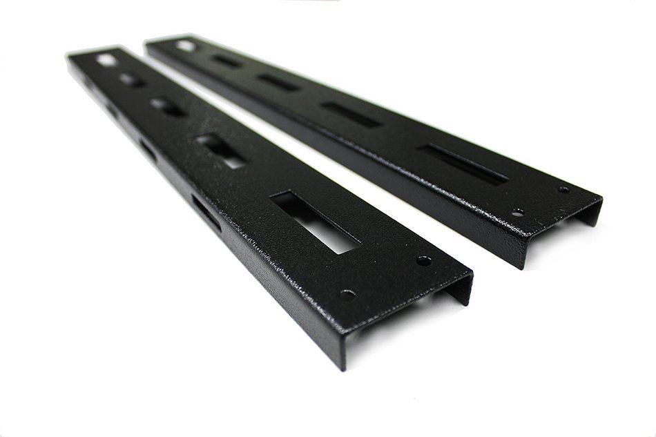Elite Screens 12" Wall and Ceiling Hanging L-Brackets for Manual/Spectrum/VMAX2 series, Black... N7