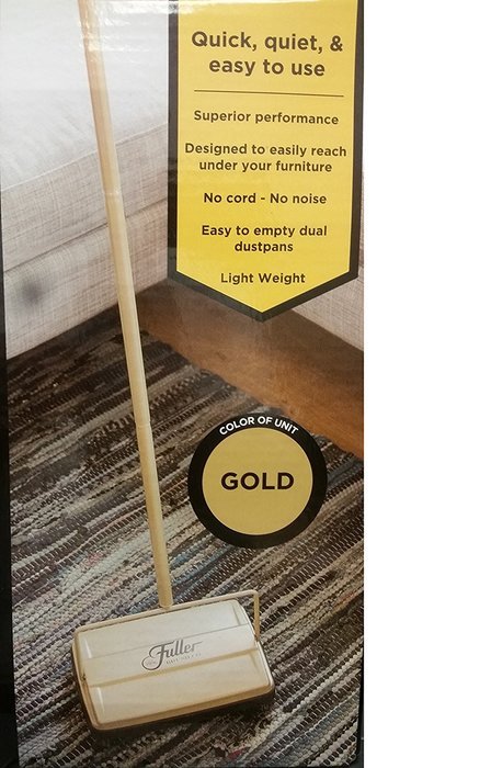 Fuller Brush Carpet Sweeper - Gold N3