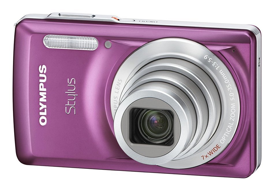 Olympus Stylus 7030 14 MP Digital Camera with 7x Wide Angle Dual Image Stabilized Zoom and 2.7-inch LCD (Purple... N2