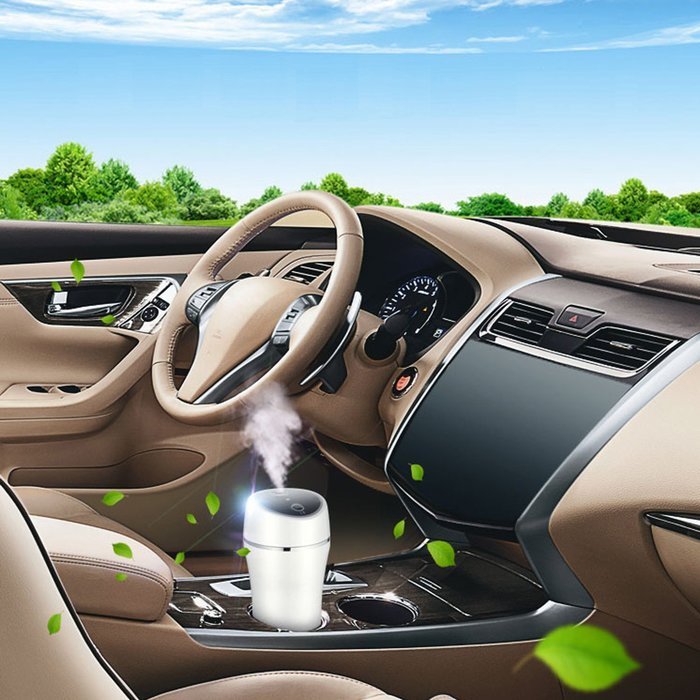 TopReturn Car Air Humidifier, Cool Mist Humidifier, 180ML USB Small Humidifier, Portable Humidifier for Car, Home... N37