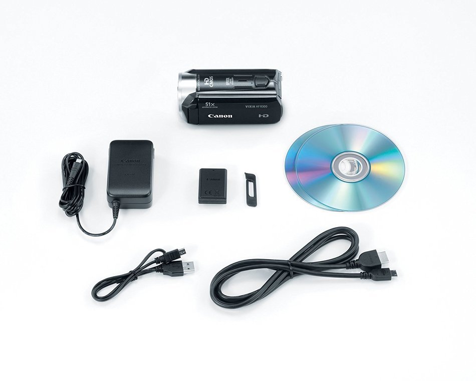 Canon Vixia HF R300 Full HD Flash Memory Camcorder with 51x Advanced Zoom N8
