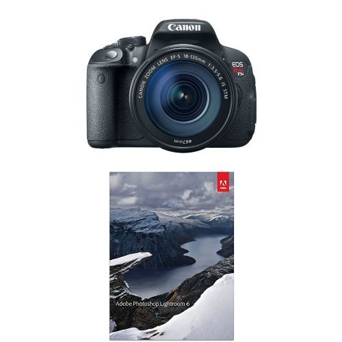Canon EOS Rebel T5i Digital SLR with 18-135mm STM Lens + Adobe PhotoShop Lightroom 6