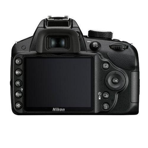 Nikon D3200 Digital SLR Camera with 18-55mm NIKKOR VR Lens - Black - Refurbished by NIKON USA