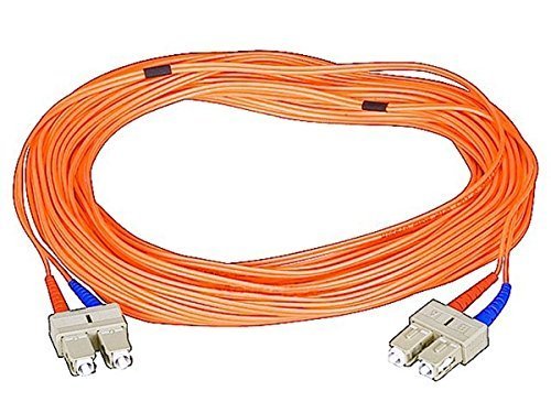 Monoprice 104835 15-Meters SC/SC Multi Mode Duplex Fiber Optic Cable - Orange