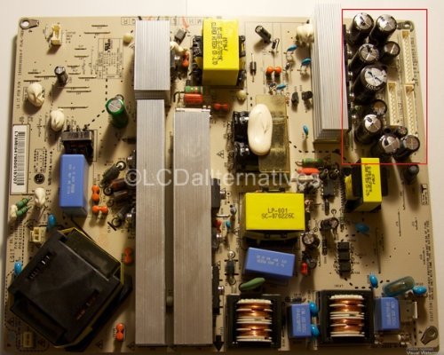 Repair Kit, LG 32LC7D, LCD Monitor, Capacitors, Not the Entire Board N6