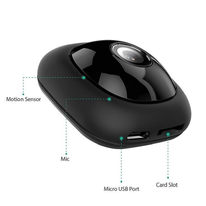 Matego 1080P FHD Mini Live Wearable Camera ,Wi-Fi Wireless Camera, Compatible with Free Apps for iOS/ Android... N6