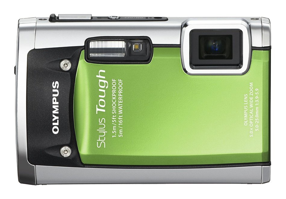 Olympus Stylus Tough 6020 14MP Digital Camera with 5x Wide Angle Zoom and 2.7 inch LCD (Green) (Old Model) N2