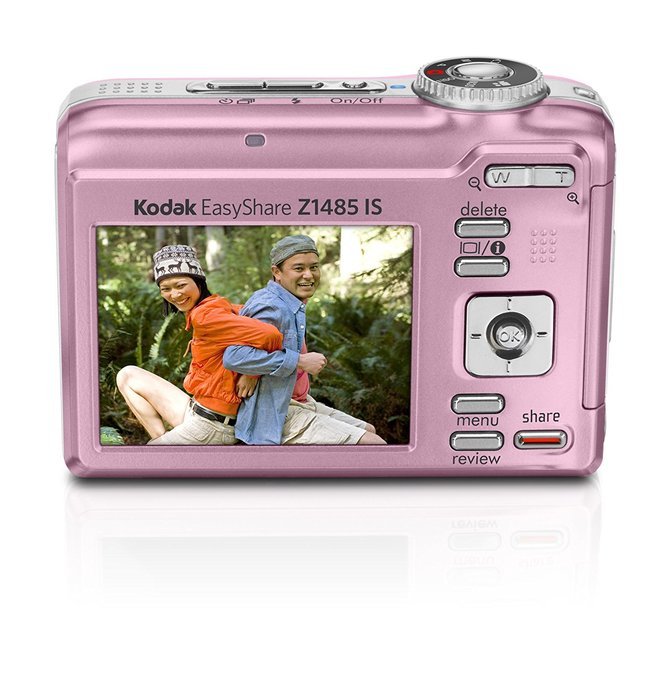 Kodak EasyShare Z1485 IS 14MP 5x Optical/5x Digital Zoom HD Camera (Pink) N2