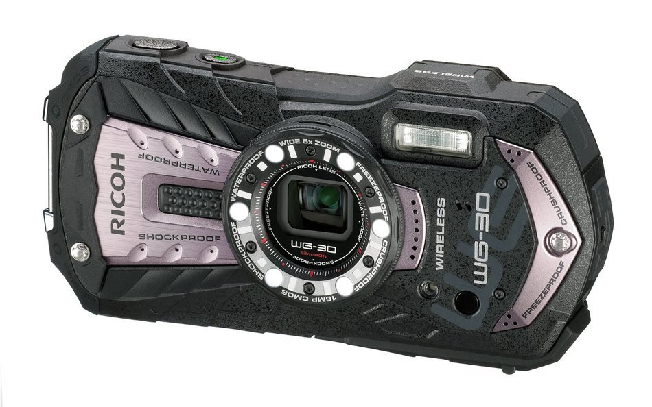 Ricoh WG-30w carbon gray Digital Camera with 2.7-Inch LCD (Carbon Gray) N2