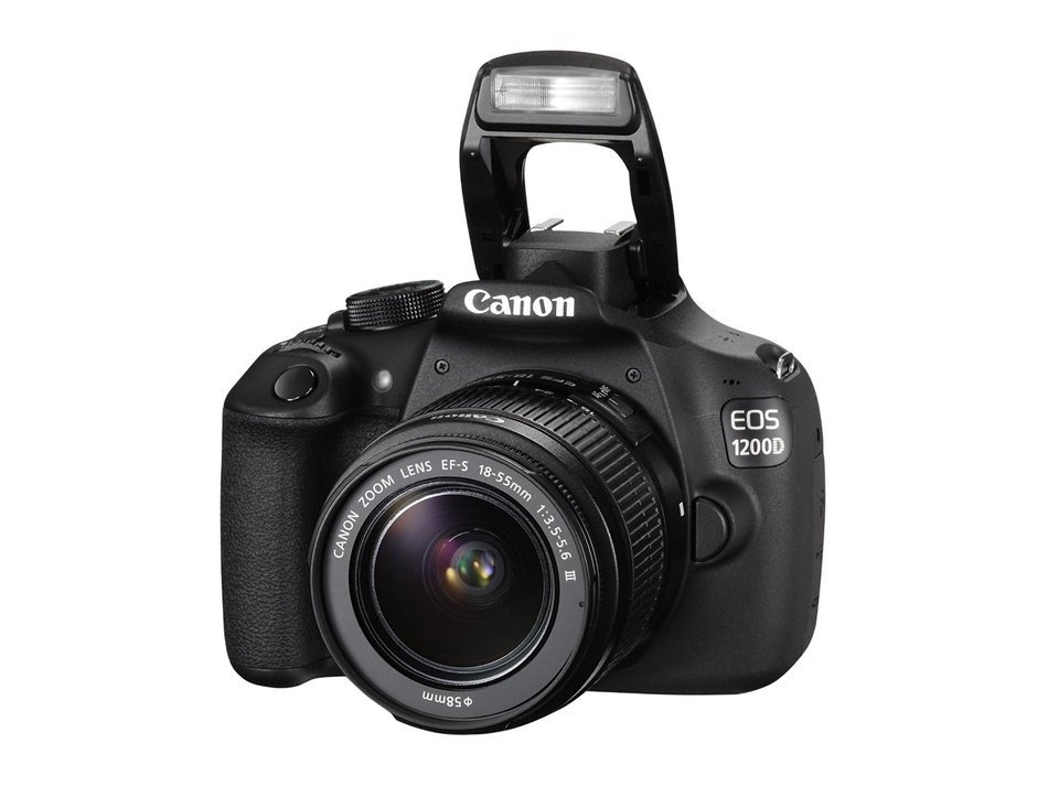 Canon EOS 1200D Digital SLR Camera with EF-S 18-55mm f/3.5-5.6 III Lens - International Version (No Warranty) N6