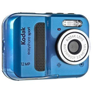 Kodak EasyShare Sport C123 Waterproof 12MP 5x Digital Zoom HD Camera (Blue) - One Touch Sharing! N3