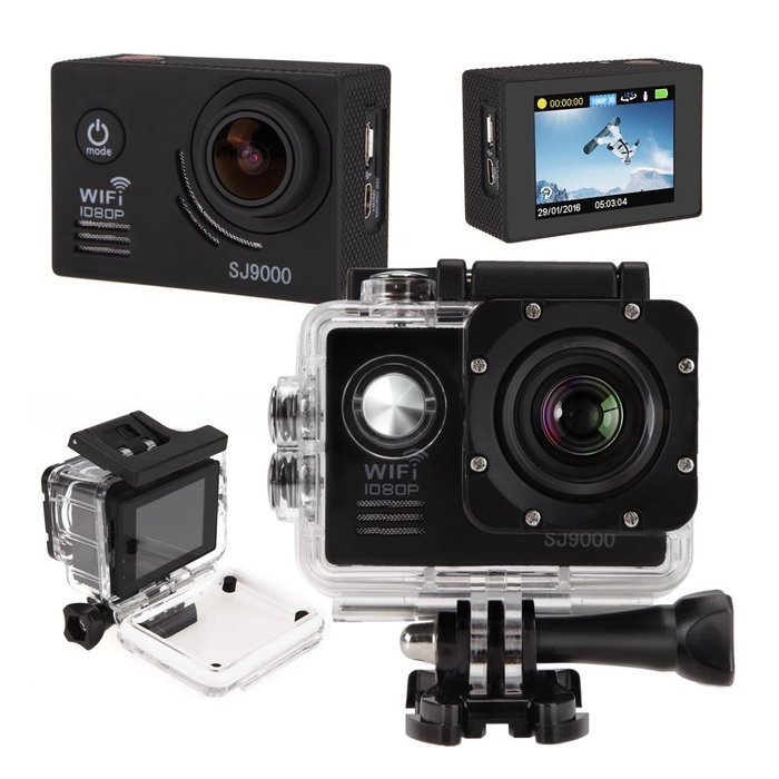 2.0'' WIFI 12MP HD 1080P 170&deg; Wide Sports Action Camera, 2.0 inch LCD,70&deg; Super Wide Angle Fisheye Lens Camcorder... N6