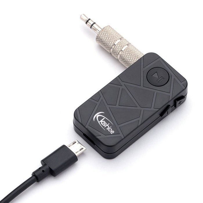 Kshioe Bluetooth 4.1 Audio Music Receiver A2dp Wireless Adapter with 3.5mm Hands Free Calling for Iphone, Cellphone... N2