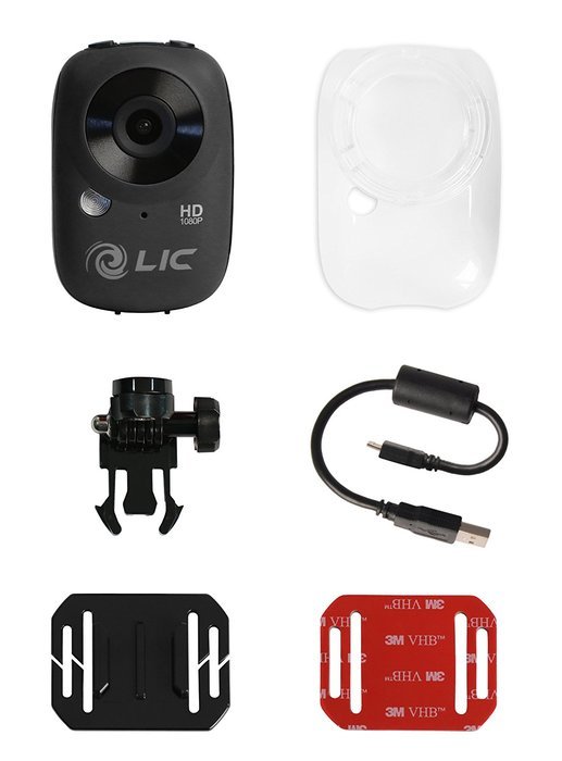Liquid Image Ego HD 1080P WiFi Action Video Camera - Black N6