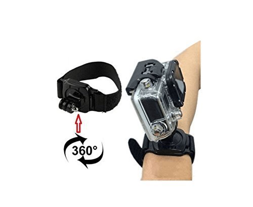 ASHANKS 360 Degree Rotation Camera Hand Strap Camera Wrist Strap Belt Band Holder With Mount for GoPro Hero 3... N2