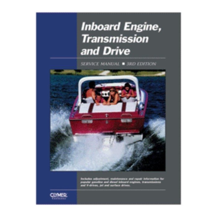 Clymer Inboard Engine, Transmission & Drive Service Manual 3rd Ed. consumer electronics