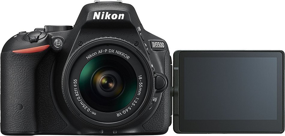 Nikon D5500 Digital SLR Camera - Black (24.2 MP, AF-P 18-55mm VR Lens Kit) 3-Inch LCD Screen - International Version... N2