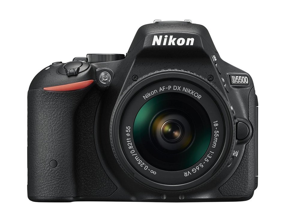 Nikon D5500 Digital SLR Camera - Black (24.2 MP, AF-P 18-55mm VR Lens Kit) 3-Inch LCD Screen - International Version... N3