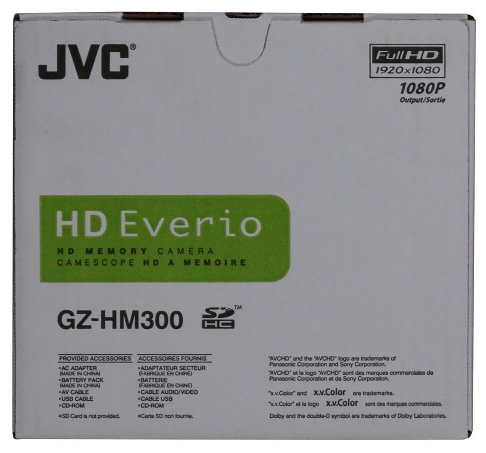JVC GZ-HM300 Dual Slot High Definition Camcorder