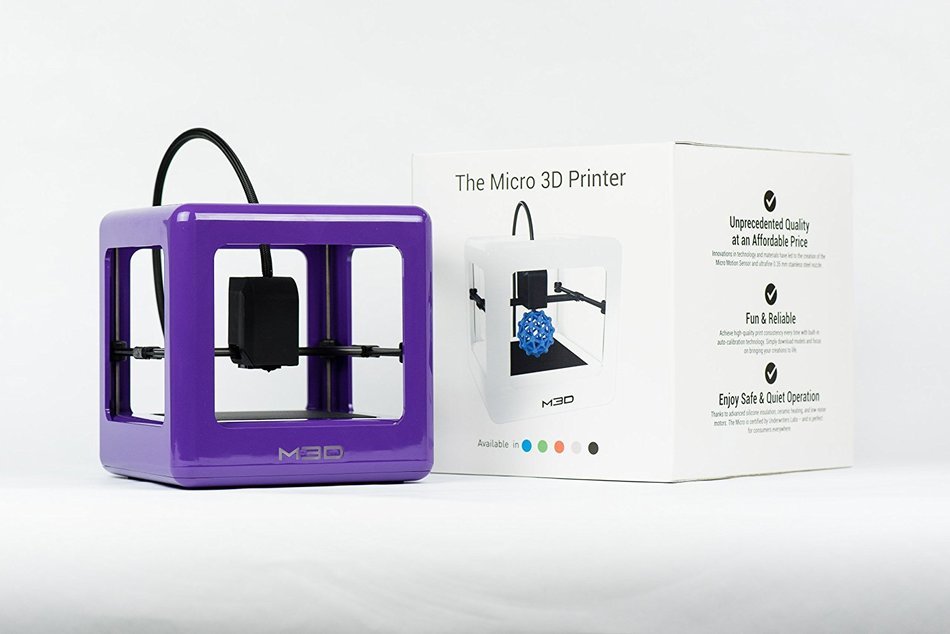 The Micro 3D Printer Retail Edition - [Clear] Auto-calibrating 3D Printer, Assorted 3D Ink - 1 Spool, 1.75mm,... N10