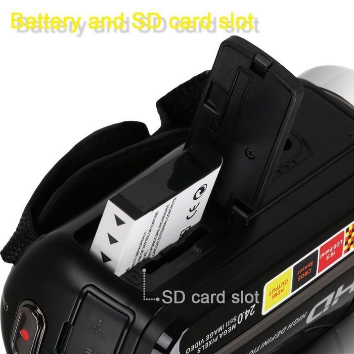 Ybluesky Protable Full HD 1080P Digital Video Camera Camcorder Max 24.0 Megapixels 16X Digital Zoom Video Infrared... N4