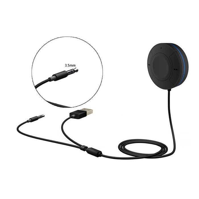 Gouptec 2016 Hands-Free Bluetooth Audio Car Kit Wireless Bluetooth 4.1+EDR Music Receiver with Mic 3.5mm AUX Input... N3
