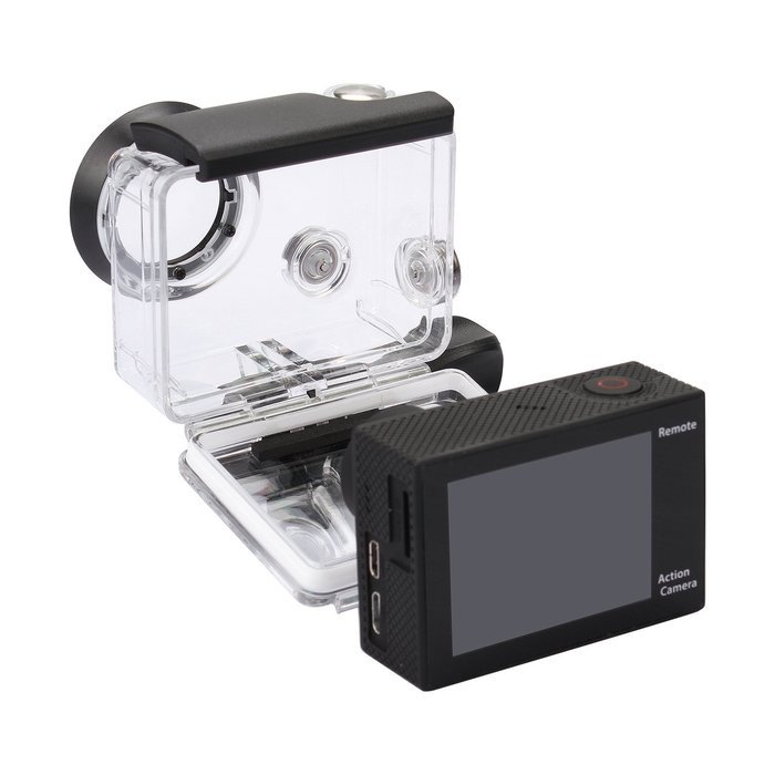 FSTgo H3 4K Ultra HD 360 VR Panoramic Sports Action Cameras H.264 1080P Full Dual LCD Screen+Waterproof Wifi APP... N4