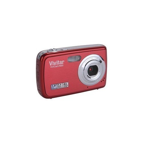 Vivitar ViviCam V7022 Digital Camera (Strawberry)