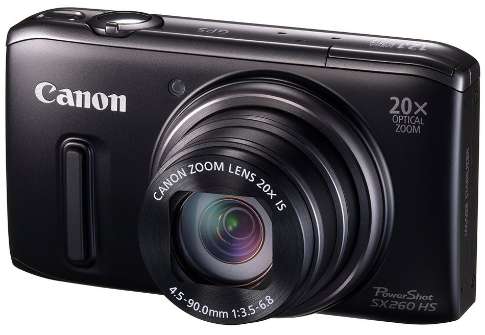 20 Times As Many Canon Digital Camera Powershot Optical Zoom Gps Function Pssx260hs - International Version (No... N3