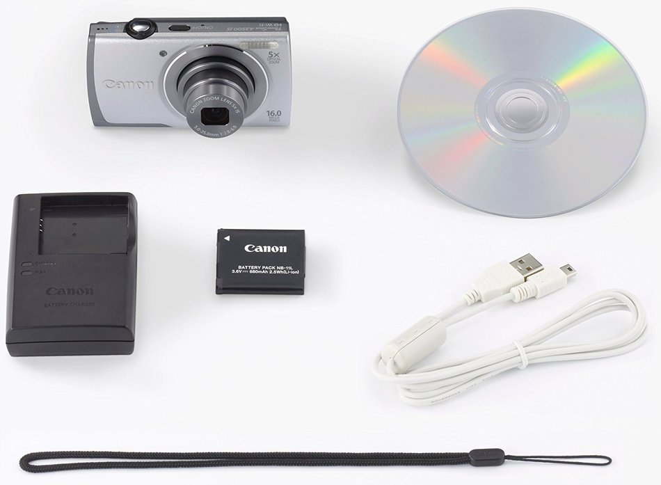 Canon Digital Camera PowerShot A3500 IS 5 times zoom PSA3500IS (Silver) 28mm wide-angle optical (SL) - International... N4