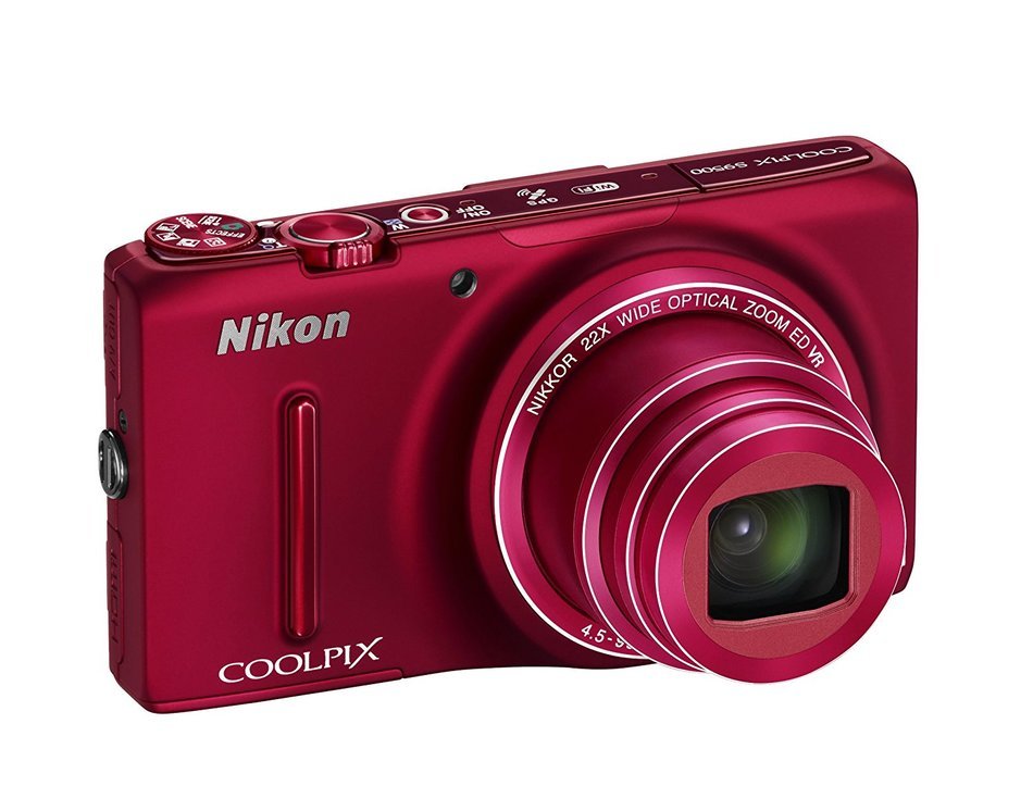 Nikon COOLPIX S9500 digital camera optical zoom 22 times the Wi-Fi-enabled Red Velvet S9500RD N6