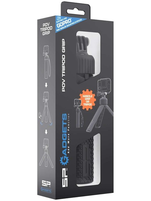 SP POV Tripod Grip for GoPro Camera Universal Bundle Black [GA0061]