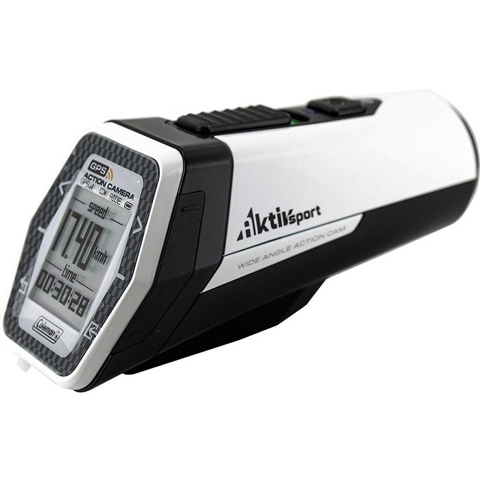 Coleman Aktivsport CX9WP GPS HD Video Action Camera Camcorder (White) with 32GB Card + Car Suction Cup & Dashboard... N3