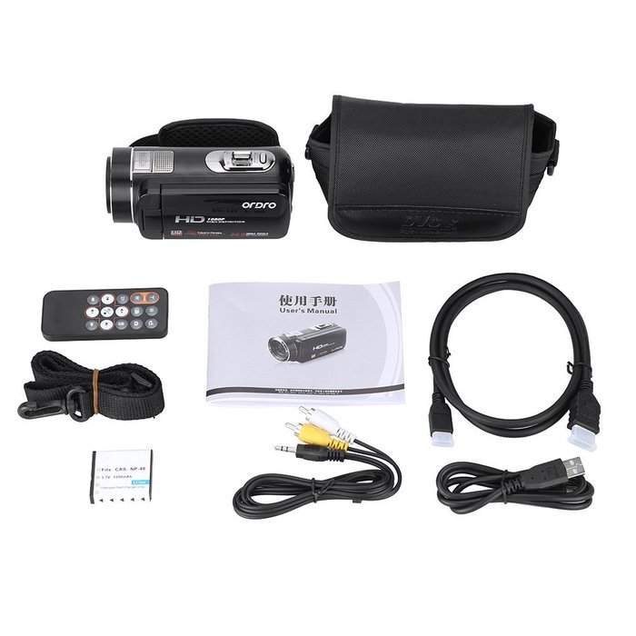 Andoer Video Camcorders HD Max 24.0 MP 1920&times;1080 DV with 16X Zoom 3.0-inch TFT LCD Touchscreen Portable Digital... N3