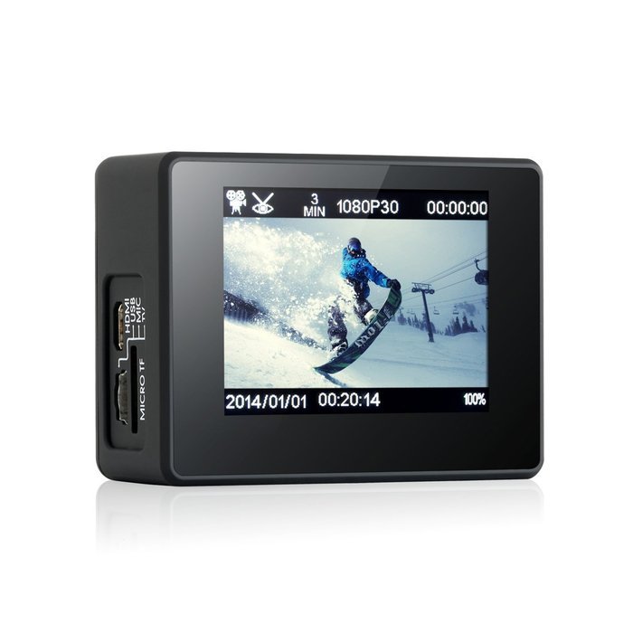 Dazzne P2 2 Inch 1080P LCD Screen Professional HD Sports Camera (Black) N6