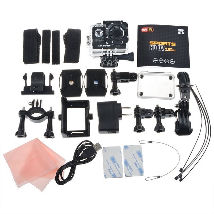 ABLEGRID&reg; AG4000 30-meter Waterproof 12MP 2.0 inch WIFI 1080P HD Sports Action Camera with 170&deg; wide Angle Lens... N9