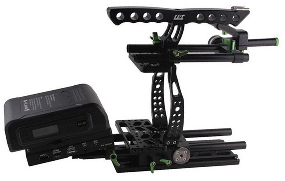 Camera Cage Rig with 150Wh Li-ion Battery Battery Pinch for BMCC BlackMagic Camera Kit N3
