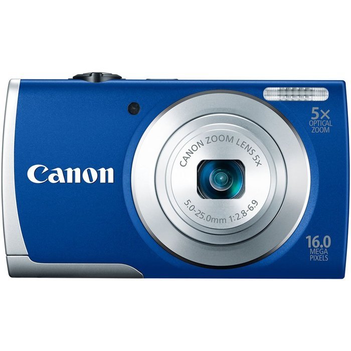 Canon PowerShot A2600 IS 16.0 MP Digital Camera with 5x Optical Zoom and 720p Full HD Video Recording (Blue) N2