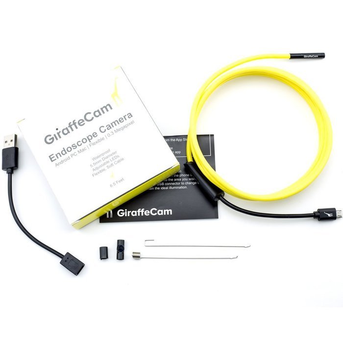 GiraffeCam 1.0 Soft ShortFocus | Endoscope Borescope Inspection Camera | Android PC Mac | 5.5mm Diameter | 6.5... N2