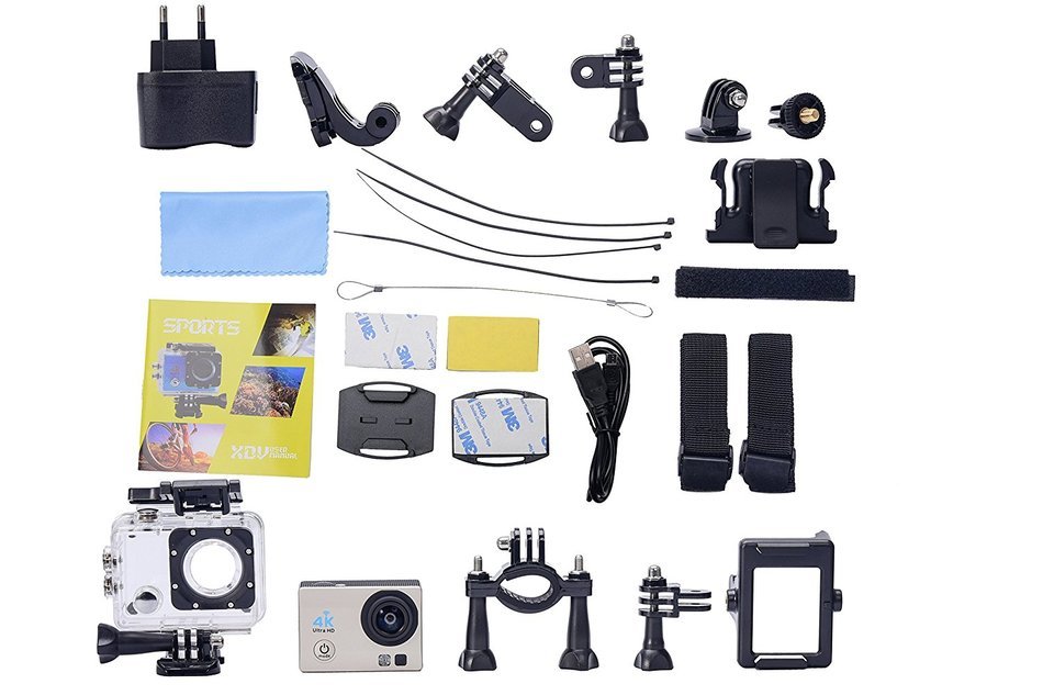 Kickoff 4K Sport Action Camera 2 inch Wi-Fi Sensor Sports & Action Camera 1080P Wrist 2.4G Wireless Portable for... N3