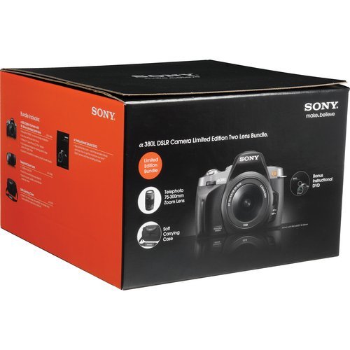 Sony Alpha DSLR-A380 Digital SLR with 18-55mm & 75-300mm Lenses and Carrying Case wtih Turtorial DVD N2