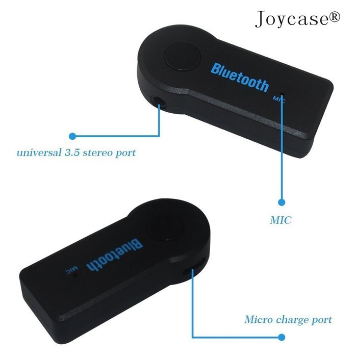 Mini Bluetooth Receiver Speaker / Car Kit, Portable Wireless Audio Adapter 3.5 mm AUX Cord Stereo Output Microphone... N5