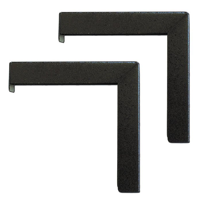 Elite Screens 12" Wall and Ceiling Hanging L-Brackets for Manual/Spectrum/VMAX2 series, Black... N10