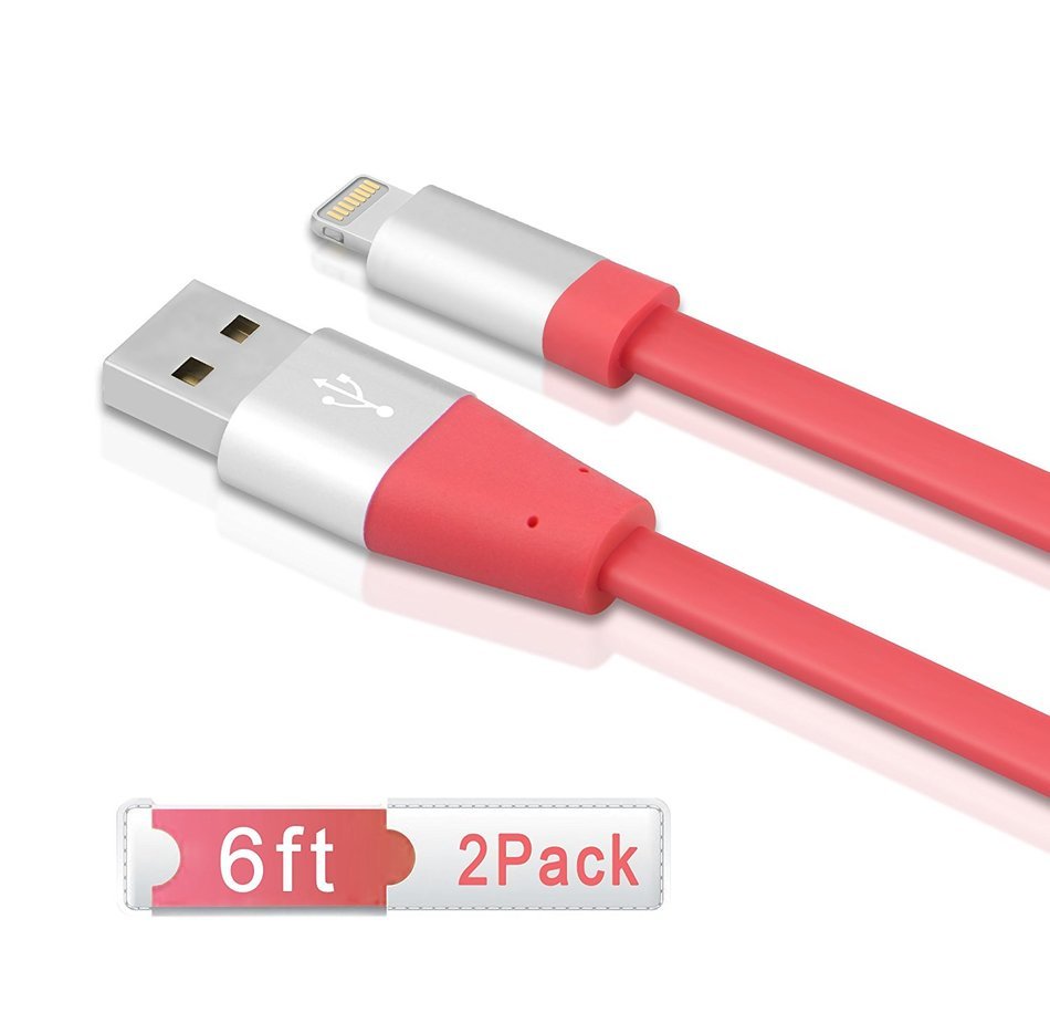 Unique Heavy Flat Charging Cable, Charger(TM)[2pcs 10ft]High Speed Data Transfer Cable For iPhone 6S 6S Plus iPhone... N13
